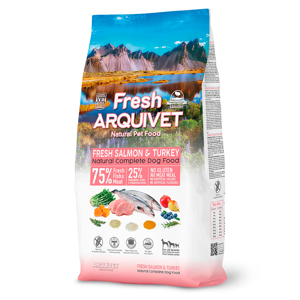 Arquivet Fresh Salmon & Turkey - 10 kg