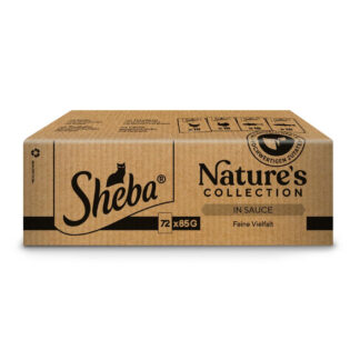 Výhodné balení Sheba Nature's Collection 144 ks (144 x 85 g) - jemný výběr v omáčce