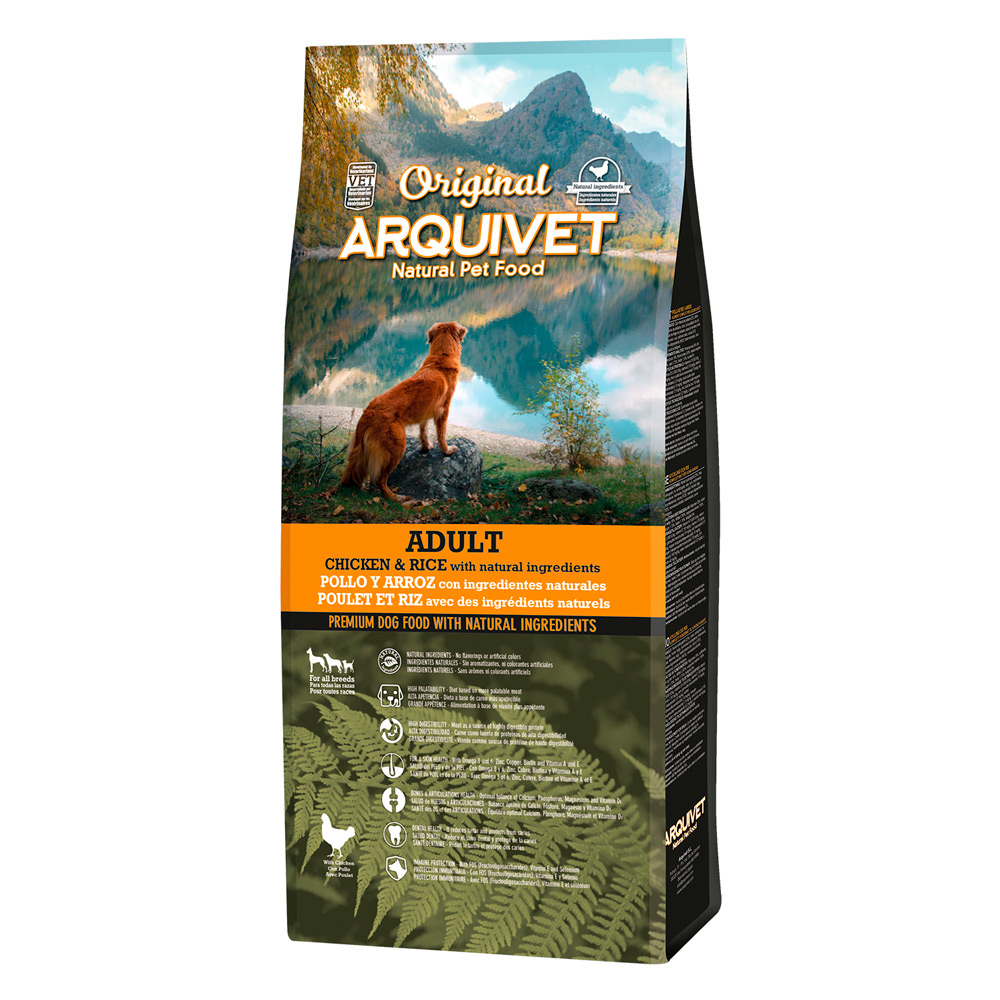 Arquivet Original Dog Adult Chicken & Rice - výhodné balení: 2 × 12 kg