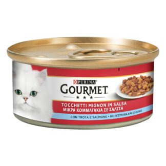 Gourmet konzervy 24 ks (24 x 195 g) - pstruh a losos