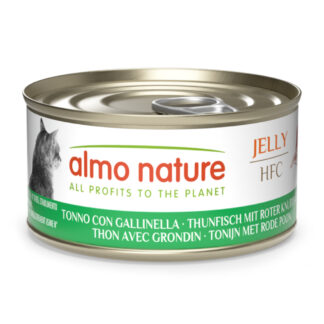 Almo Nature HFC Jelly 24 x 70 g - výhodné balení - tuňák se štítníkem červeným