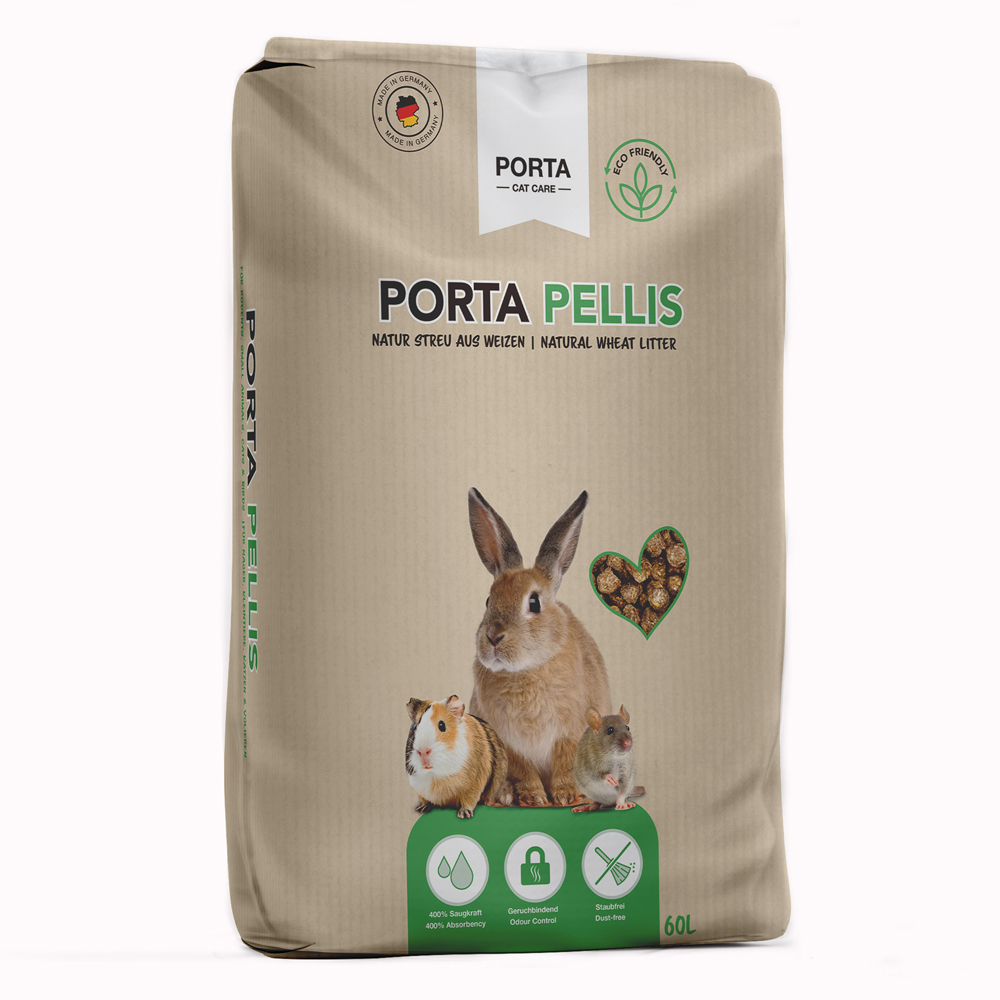 Porta Pellis slámové pelety - 60 l (cca 25 kg)