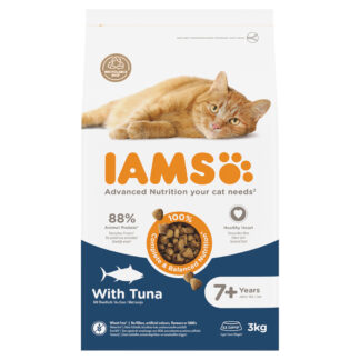 IAMS Advanced Nutrition Senior Cat 7+ s tuňákem - výhodné balení: 2 x 3 kg