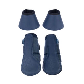 Nomad Tales sada kamaší a zvonů na kopyta z umělé kůže - výhodná sada: 2 kamaše a 2 zvony na kopyta