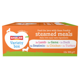Smølke Steamed Meals 12 x 395 g - Směs variant (6 odrůd)