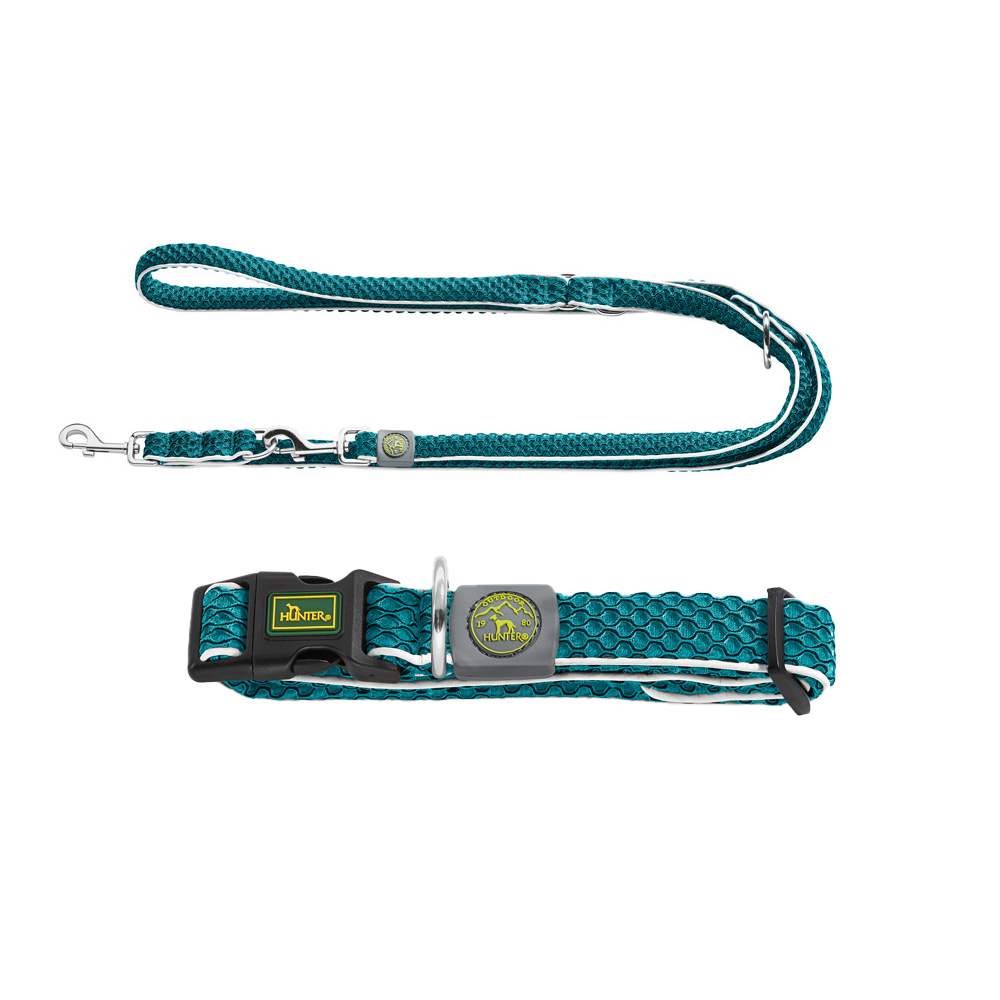 Hunter sada: obojek Hilo Vario Basic & nastavitelné vodítko Hilo - obojek S-M: obvod krku 30 - 43 cm & vodítko: délka 200 cm