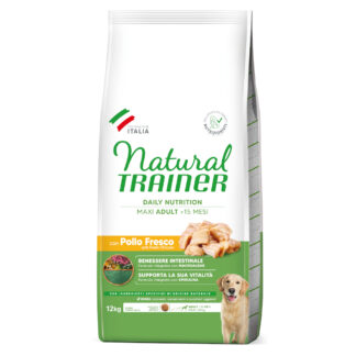 Natural Trainer Maxi Adult kuřecí a rýže - 2 x 12 kg