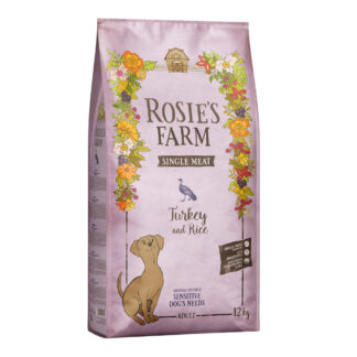 Rosie's Farm Single Meat Adult krůtí s rýží - 12 kg