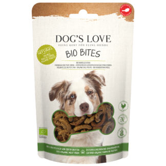 Dog's Love Bio Bites s bio drůbežím masem - Výhodné balení: 12 x 150 g