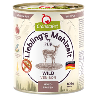 GranataPet Liebling's Mahlzeit  6 x 800 g - Zvěřina PUR
