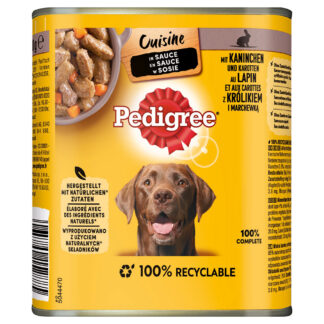 Pedigree Classic 12 ks (12 x 800 g) - králík a mrkev v omáčce