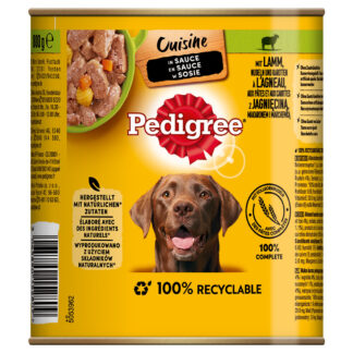 Pedigree Classic 12 ks (12 x 800 g) - jehněčí a mrkev v omáčce