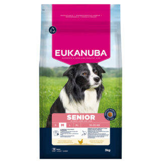 Eukanuba Premium Nutrition Senior Medium Breed Chicken - výhodné balení: 2 x 3 kg