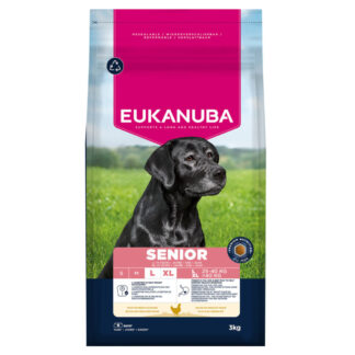 Eukanuba Premium Nutrition Senior Large & Giant Breed Chicken - výhodné balení: 2 x 3 kg