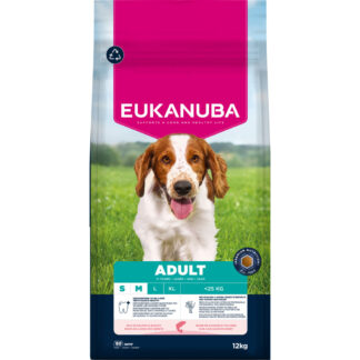 Eukanuba Premium Nutrition Adult Small & Medium Breed Salmon - výhodné balení: 2× 12 kg