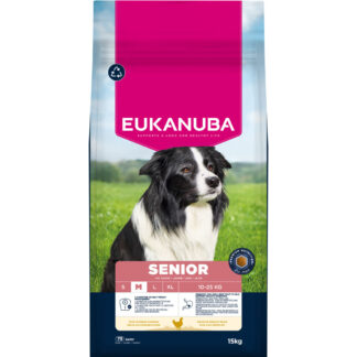 Eukanuba Premium Nutrition Senior Medium Breed Chicken - 15 kg