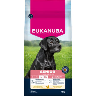 Eukanuba Premium Nutrition Senior Large & Giant Breed Chicken - výhodné balení: 2 x 15 kg