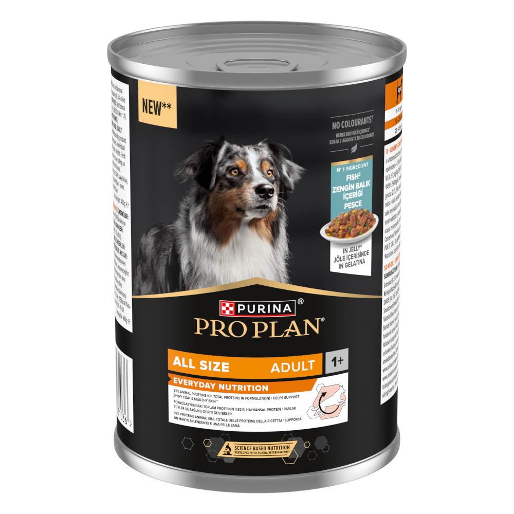 PURINA PRO PLAN All Size Adult Everyday Nutrition v želé 12 ks (12 x 400g) - Rybí