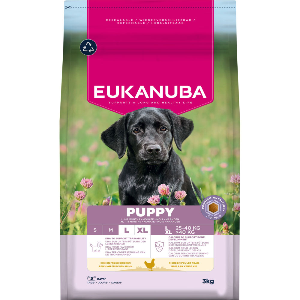 Eukanuba Premium Nutrition Puppy Large & Giant Breed s kuřecím - výhodné balení: 2 x 3 kg