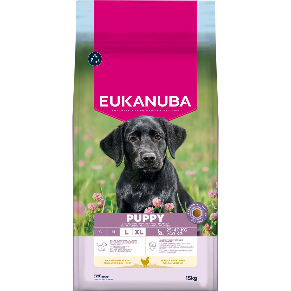 Eukanuba Premium Nutrition Puppy Large & Giant Breed s kuřecím - výhodné balení: 2 x 15 kg