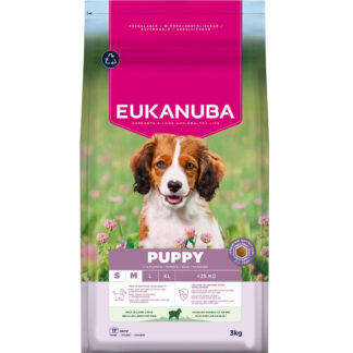 Eukanuba Premium Nutrition Puppy Small & Medium Breed Lamb & Rice - výhodné balení: 2 x 3 kg