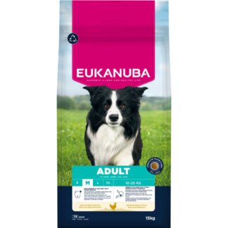 Eukanuba Premium Nutrition Adult Medium Breed s kuřecím - výhodné balení: 2 x 15 kg