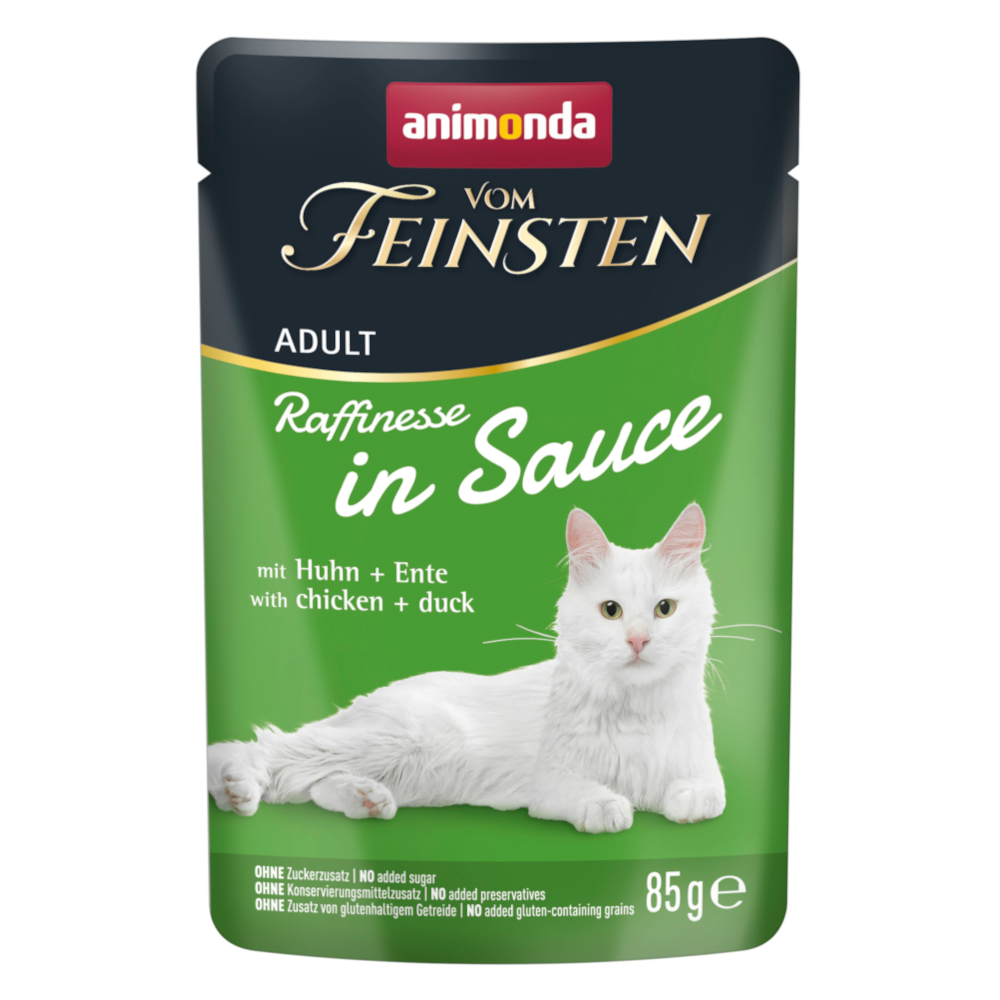 animonda vom Feinsten Adult Raffinesse v omáčce 48 x 85 g - s kuřecím a kachnou