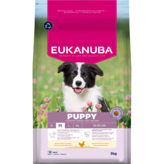 Eukanuba Premium Nutrition Puppy Medium Breed Chicken - výhodné balení: 2 x 3 kg