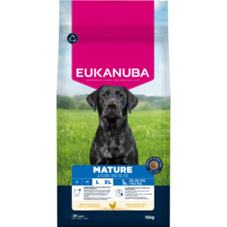 Eukanuba Premium Nutrition Mature Large & Giant Breed Chicken - výhodné balení: 2 x 15 kg