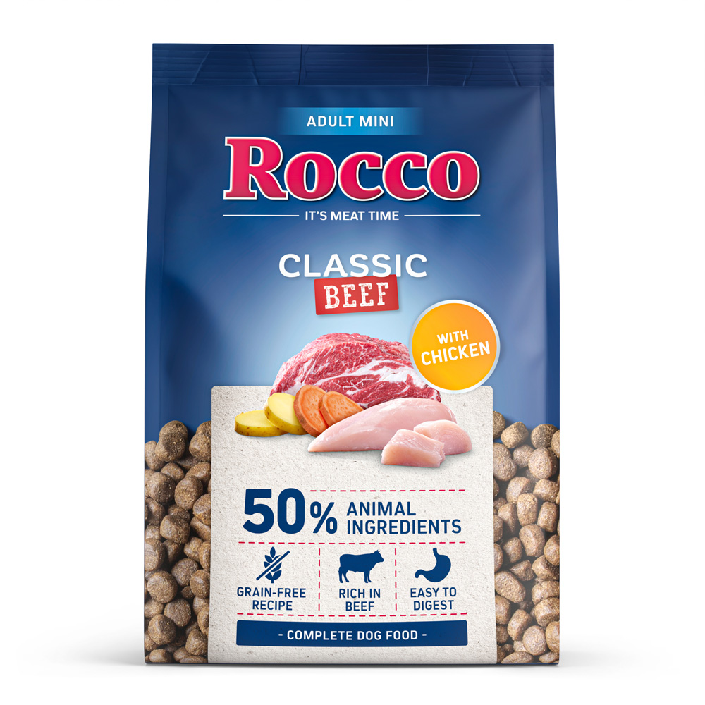 Rocco Adult MINI Classic hovězí s kuřecím - 6 x 1 kg