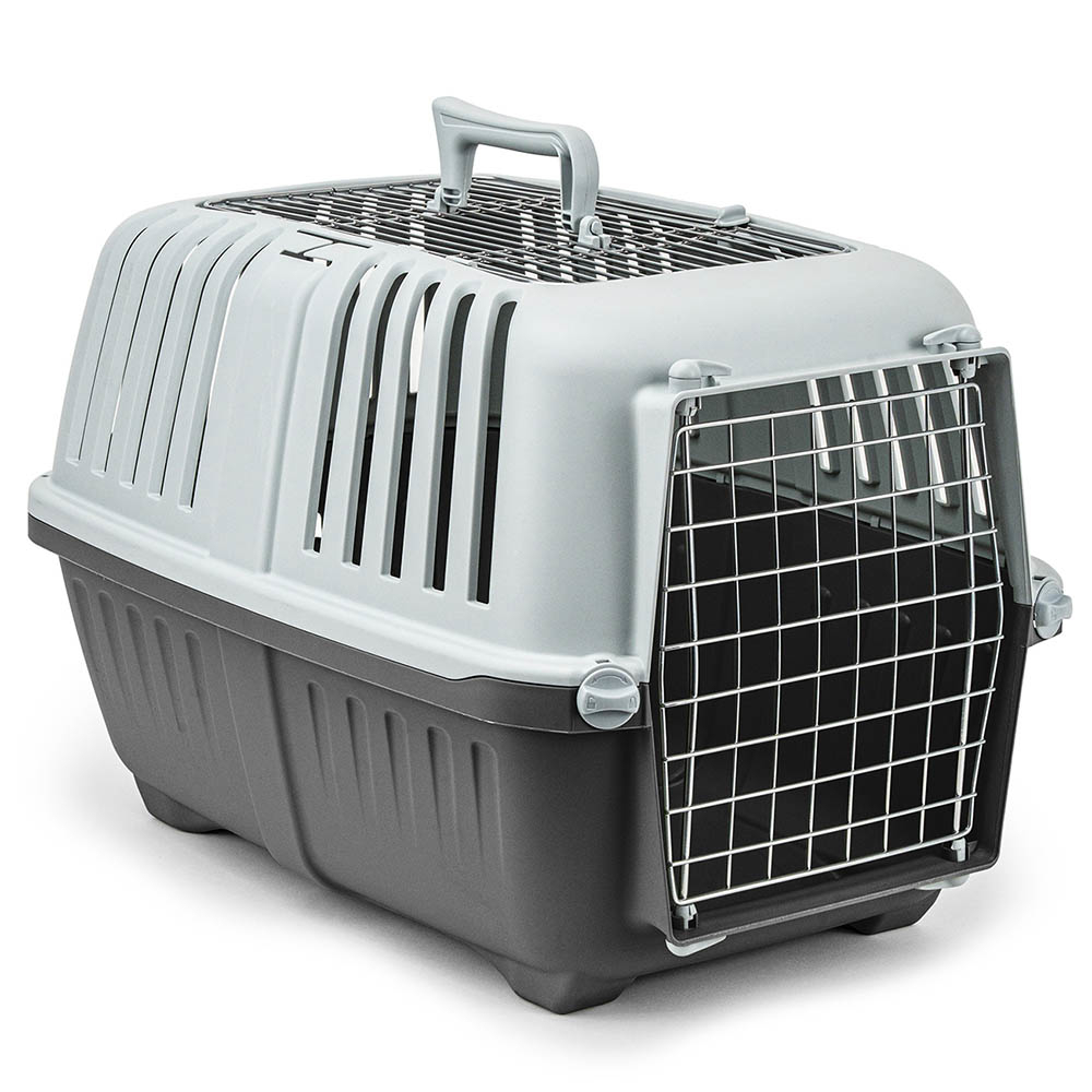 Lionto plastový přepravní box s kovovými dvířky - Š 35