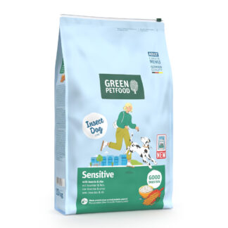 Green Petfood InsectDog Sensitive s hmyzem a rýží - 10 kg