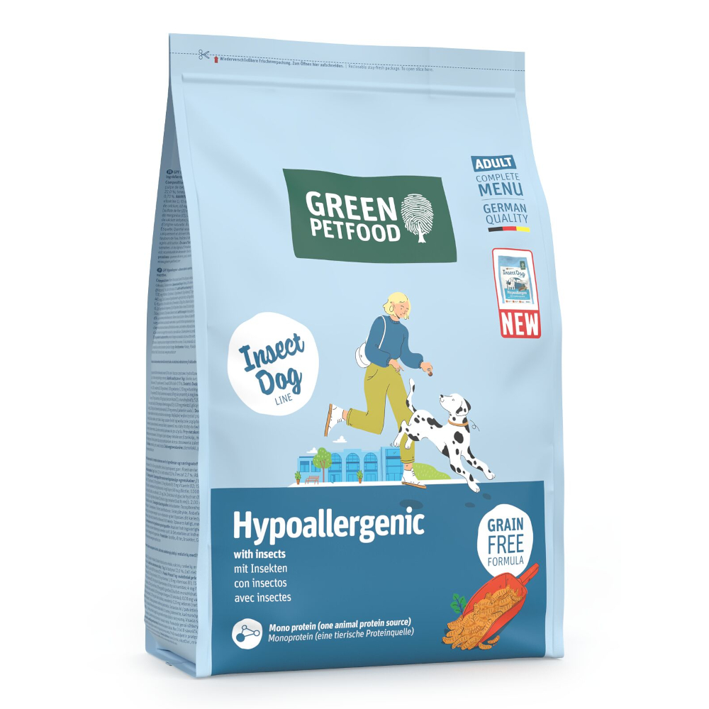 Green Petfood InsectDog Hypoallergenic s hmyzem - 3 kg