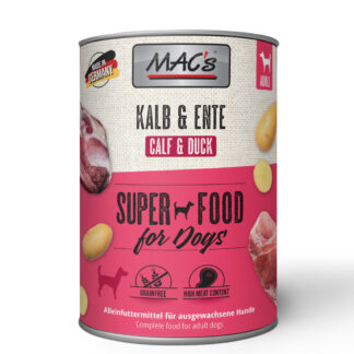 MAC's Adult Superfood 24 x 400 g - výhodné balení - telecí a kachna
