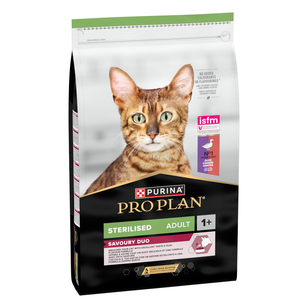 PURINA PRO PLAN Sterilised Adult Savoury Duo kachní a játra - 10 kg