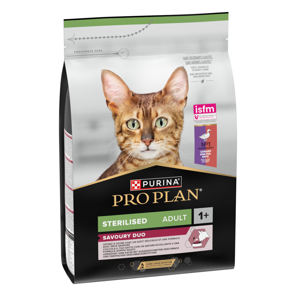 PURINA PRO PLAN Sterilised Adult Savoury Duo kachní a játra - 3 kg