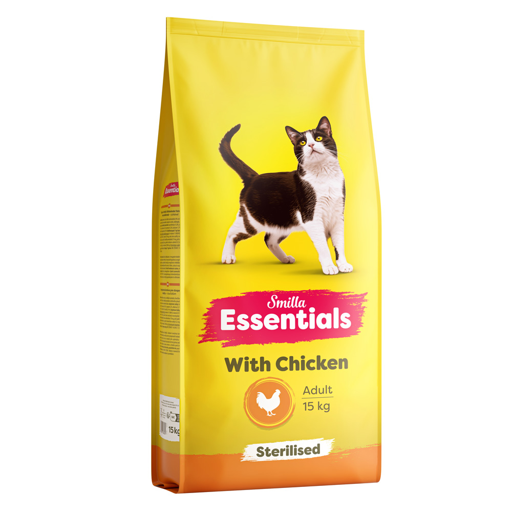 Smilla Essentials Adult Sterilised s kuřecím - 15 kg