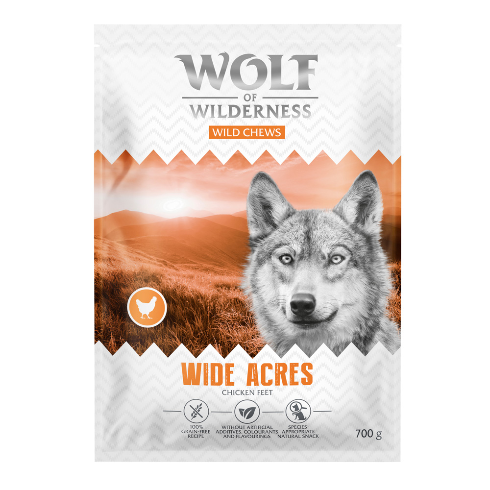 Wolf of Wilderness Kuřecí pařáty - 3 x 700g