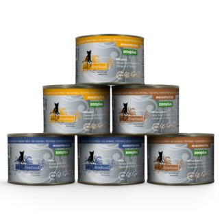 catz finefood monoprotein 24 x 200 g - míchané balení - 3 druhy (krůta