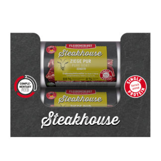 Fleischeslust Steakhouse Sensitive 12 x 500 g - Čisté kozí