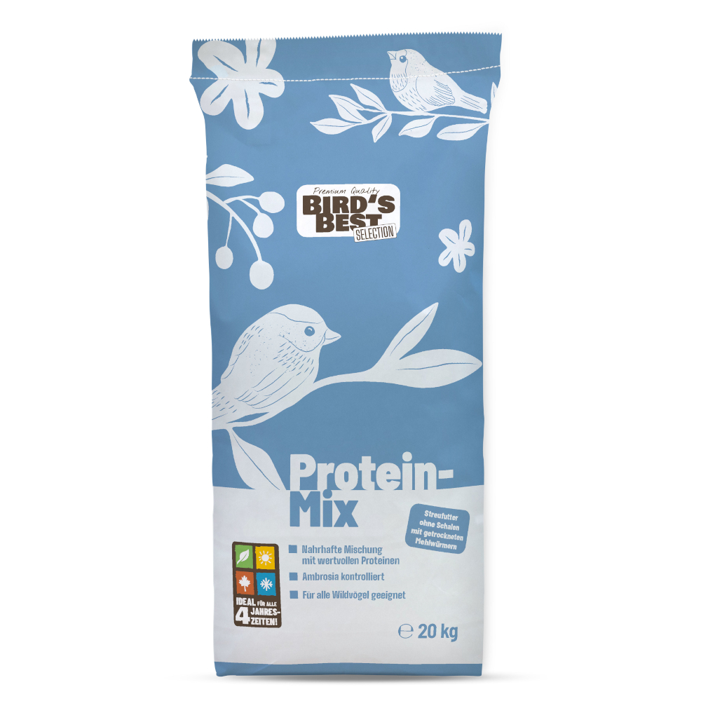 Bird's Best bez skořápek s moučnými červy - 20 kg