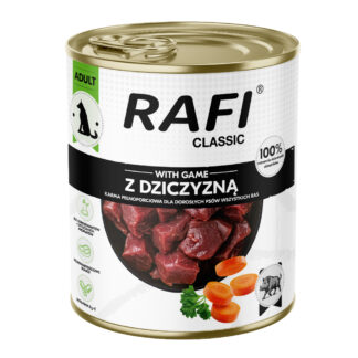 Ekonomické balení Rafi Dog Classic 24 x 800 g - zvěřina