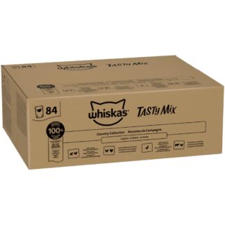 Whiskas 1+ Adult kapsička 84 x 85 g - country kolekce v omáčce