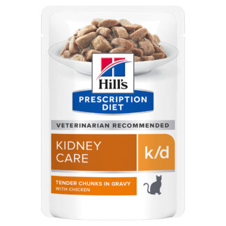 Hill's Prescription Diet k/d Kidney Care - Výhodné balení 2 x 12 kapsiček (24 x 85 g) (kuřecí)