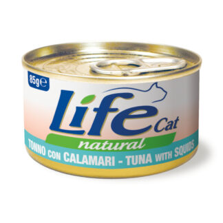 Life Cat Natural Adult 24 x 85 g výhodné balení  - tuňák s olihní