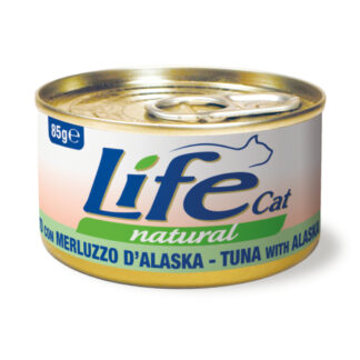 Life Cat Natural Adult 24 x 85 g výhodné balení  - tuňák s aljašskou treskou tmavou