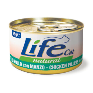 Life Cat Natural Adult 24 x 85 g výhodné balení  - kuře s hovězím