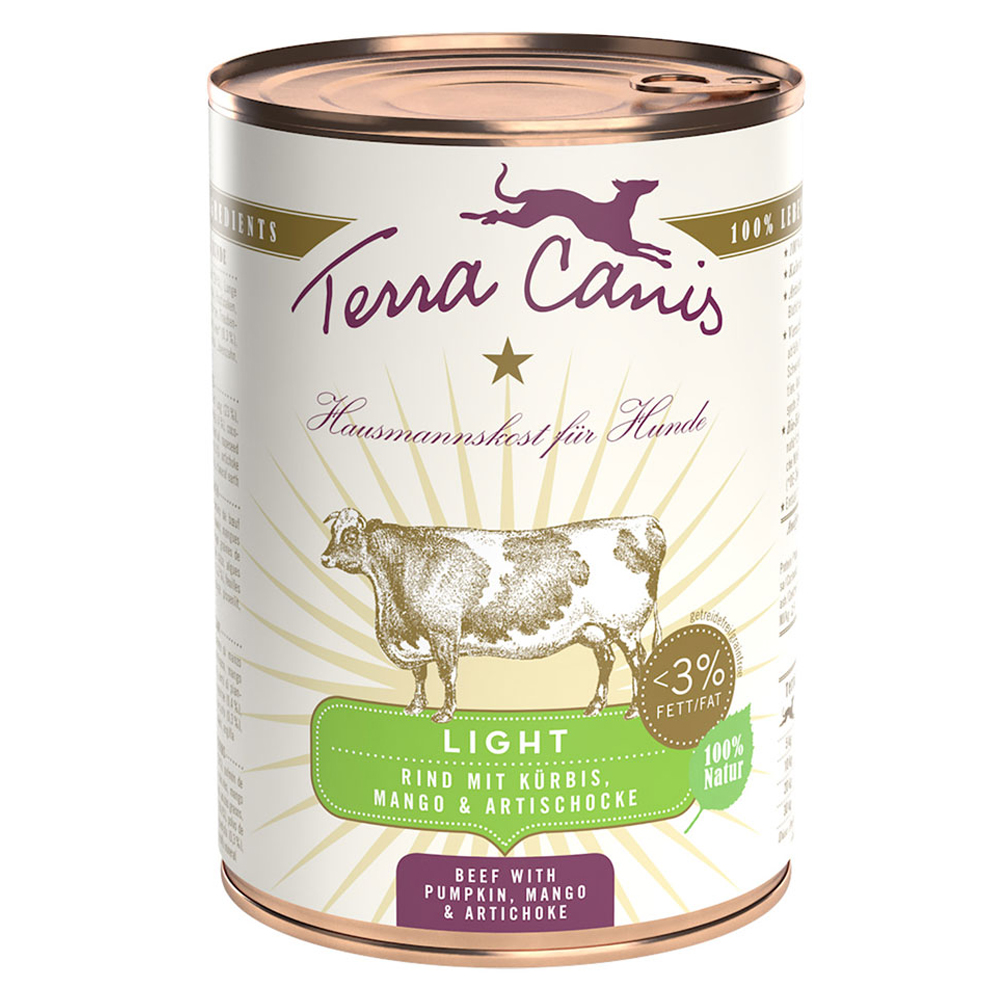 Terra Canis Light 6 x 400 g - Hovězí Light s dýní