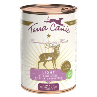 Terra Canis Light 6 x 400 g - Zvěřina Light s okurkou