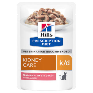 Hill's Prescription Diet k/d Kidney Care - Výhodné balení 2 x 12 kapsiček (24 x 85 g) (losos)